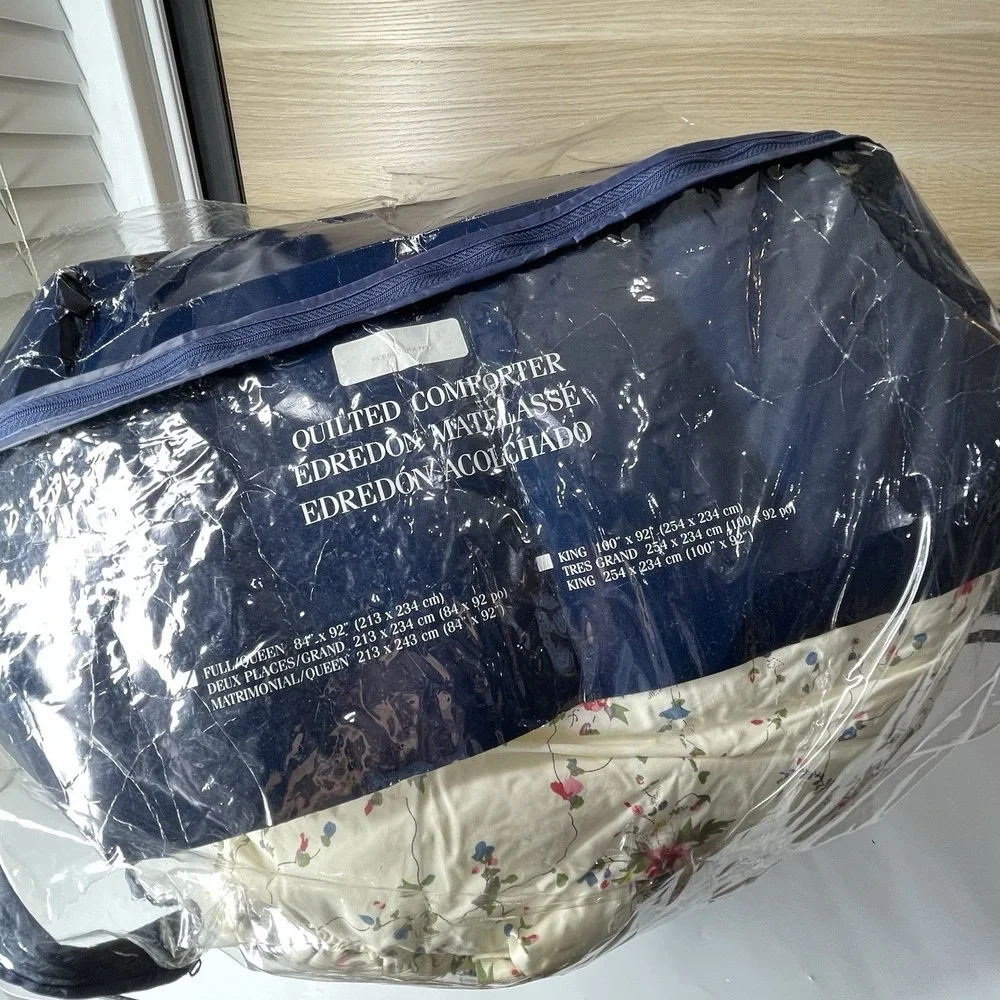 Vintage 90s Ralph Lauren Pebble Path Comforter Full/Queen Discontinued Open Box